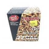 Box of .22 LR Federal hollow point cartridges,