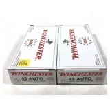 x2- Boxes of .45 Auto 230-grain FMJ Winchester