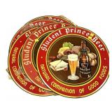 Lot: 5 Vintage Student Prince Beer tin signs,