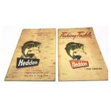 Lot: 2 Vintage Heddon Fishing Tackle catalogs,