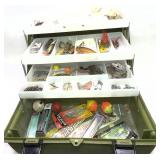 VLChek No. 1899  tackle box with contents,