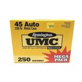 Box of .45 Auto 230-grain metal case Remington UMC