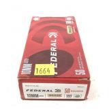 Box of 10mm 180-grain FMJ Federal cartridges,