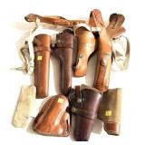 Lot: 7 assorted Leather holsters