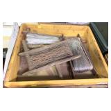 Lot: 3 wooden hand trolling reels in wooden box
