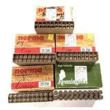 Lot: 5 boxes of .22-250 cartridges - 100 rounds