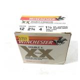 Box of 12 Ga. 2.75" No. 4 Winchester shotshells,