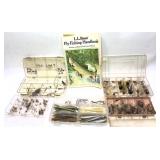 Lot: Assorted flies, lures and L.L. Bean Fly