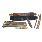 Lot: M1 Cleaning Kit, Padded leather Strap, and