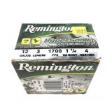Box of 12 Ga. 3" No. 4 Remington Hypersonic steel