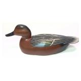 Bill Goenne Drake Cinnamon Teal wooden carved duck