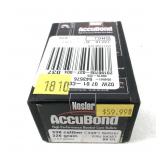 Box of .338 Cal. (.338") 225-grain Spitzer Nosler