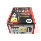 Box of .45 Cal. 230-grain HP/XTP Hornady  bullets,