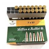 Lellier & Bellot 7x57mm Cartridges - 15 Rds