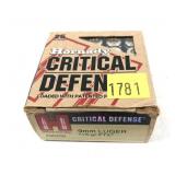 Box of 9mm Luger 115-grain FTX Hornady
