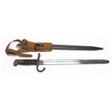 German Bayonet marked 11949 with matching scabbard