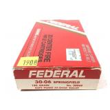 Box of .30-06 SPRG 180-grain SP Federal