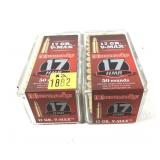 x2- Boxes of .17 HMR Hornady cartridges, -x2 boxes