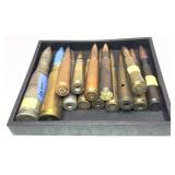 Lot: assorted military vintage cartridges-