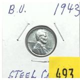 1943 Lincoln cent