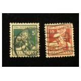 Switzerland B5, B6 used, CV $89