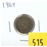 1864 Indian Head cent