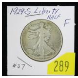1929-S Walking Liberty half dollar