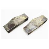 Pair of sterling napkin rings, 1.65 T. oz. t.w.