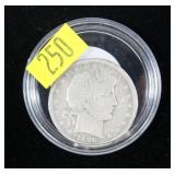 1896-O Barber half dollar