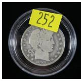 1898-O Barber half dollar