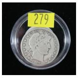 1910-S Barber half dollar
