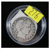 1909 Barber half dollar