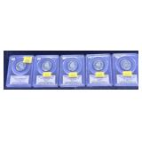 x5-2001-S State Quarters, Slab Certified, PCGS,