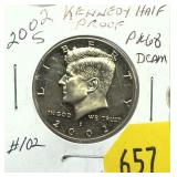 2002-S Kennedy half dollar, Proof