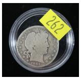 1904 Barber half dollar