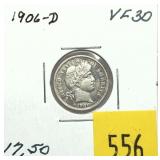 1906-D Barber dime