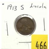 1913-S Lincoln cent