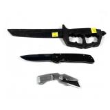 Lot: Cold Steel Training knife and 2 folding