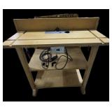 Router table with router and light- NO SHIPPING