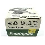 Box of 20 Ga. 2.75" No. 7.5 Remington game