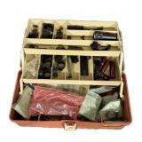 Plano 5520 tackle box with assorted gun parts,