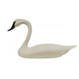 Capt. Harry Jobes wooden carved Swan Decoy,