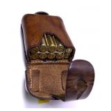 - Leather Cartridge Case with 10 Rounds of 7mm