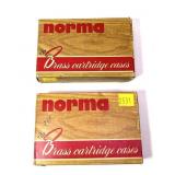 Lot: 2 Boxes of Norma 6.5x55 unprimed cases