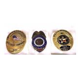 Lot: 3 assorted badges, includes:
