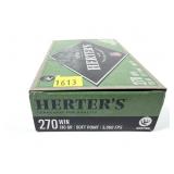 Box of .270 WIN. 130-grain SP Herter