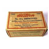 Vintage box Western No 6 1/2 Improved primers,
