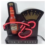 Budweiser King of Beers light up sign, working