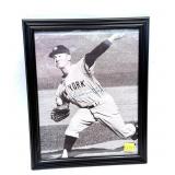 Framed Whitey Ford NY Yankee photo