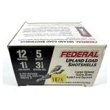 Box of 12 Ga. 2.75" No. 5 Federal Upland loads,